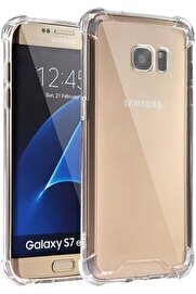 STOREMAX İletişim S7 Edge Şeffaf Airbag Köşe Korumalı Silikon Kılıf 1014773