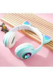 STOREMAX H10 CAT KEDİLİ LED IŞIKLI KAFAÜSTÜ BLUETOOTH KULAKLIK (ZÜMRÜT YEŞİL) 1175713