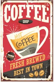 STOREMAX Kuşe Kağıt Duvar Posteri Coffe Retro Drtr0042 1014773