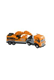 Toptan Bulurum KLX800248 Sürtmeli Işıklı Müzikli 124 Kazıcı Taşıyan Tır Vardem Oyuncak