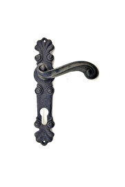 Toptan Bulurum Antika Tarz Dekoratif Pirinç Okyanus Banyo Kapı Kolu 230x46 mm, Oksit