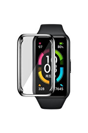 Buti̇k Huawei̇ Honor Band 6 360 Koruma Ultra İnce Si̇li̇kon Kılıf-(5775)