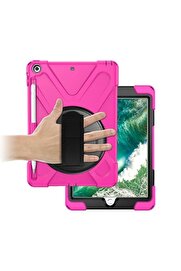 Buti̇k İpad 9.72017 İpad 9.7 2018 Kalem Yerli̇ Standlı Zırh Kılıf/Shockproof Case-(5775)