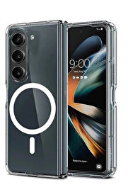 Buti̇k Samsung Galaxy Z Fold 6 Kılıf Magneti̇csafe Şeffaf Si̇li̇kon - Şeffaf-(5796)