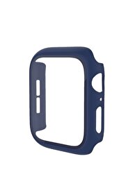 Toptan Bulurum Apple Watch 40Mm Camlı Kasa Ekran Koruyucu - Mavi̇-(5796)