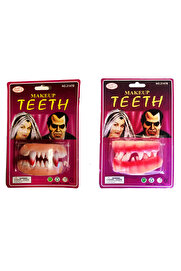 Go İthalat Takma Vampi̇r Di̇şi̇ 2 Adet Vampi̇r Ve Seyrek Model (5473)