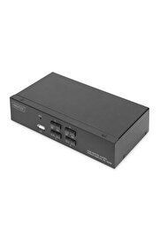 evimdeyokyok Digitus 4 Port USB 2.0 HDMI Tek Ekran Bağlantılı, 4K, KVM (Keyboard/Video Monitor/Mouse) Periferi (Ç