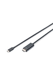 Digitus USB Type-C Gen2 adapter / converter cable, Type-C to HDMI A M/M, 5m, 4K/60Hz, 18GB, bl, gold