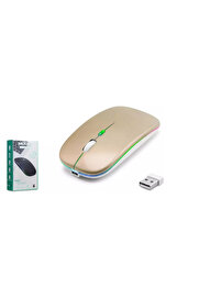 evimdeyokyok ZR215 Cba100 Rgb Gold Şarjlı Mouse