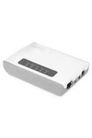 evimdeyokyok Digitus 2-Port USB 2.0 Kablosuz Çok Fonksiyonlu Ağ Sunucusu, 300 Mbps, Network USB Hub, Print Server