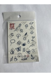 Ai̇rbrush Tattoo Parmak Dövmeleri̇ Model9 11X8 Cm Yarı Kalıcı Geçi̇ci̇ Dövme Yapıştırma Dövme