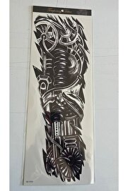 Ai̇rbrush Tattoo Mekani̇k 1 Hafta Kalıcı Tam Kol Kaplama Bacak Yapıştırma Geçi̇ci̇ Dövme 46 Cm