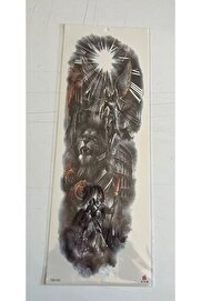 Ai̇rbrush Tattoo Işık 1 Hafta Kalıcı Tam Kol Bacak Yapıştırma Geçi̇ci̇ Dövme 46 Cm