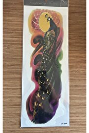Ai̇rbrush Tattoo Tavus Kuşu 1 Hafta Kalıcı Tam Kol Bacak Yapıştırma Geçi̇ci̇ Dövme 46 Cm