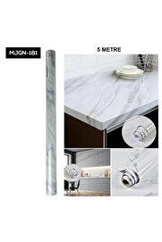 gizmurstore Mermer Desen Folyo Beyaz