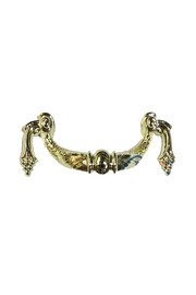 gizmurstore Dekoratif Zamak Üzümlü Kulp - 64mm, Sarı, 1 Adet