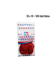 Go İthalat Kırmızı 100Pcs Balon G-90A (4457)