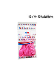Go İthalat Pembe 100Pcs Balon G-90A (4457)