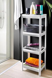 STOREMAX polysight 4 Katlı Geçmeli Plastik ve Mutfak Organizeri, Montajlı 4 Katlı Raf, Mutfakta ve Kullanım İ