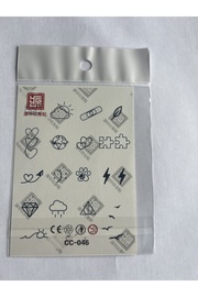 Ai̇rbrush Tattoo Parmak Dövmeleri̇ Model8 11X8 Cm Yarı Kalıcı Geçi̇ci̇ Dövme Yapıştırma Dövme