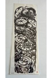 Ai̇rbrush Tattoo Saatler 1 Hafta Kalıcı Tam Kol Kaplama Bacak Yapıştırma Geçi̇ci̇ Dövme 46 Cm