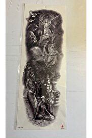 Ai̇rbrush Tattoo Anti̇k Mısır 1 Hafta Kalıcı Tam Kol Bacak Yapıştırma Geçi̇ci̇ Dövme 46 Cm