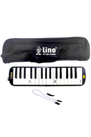 Toptan Bulurum Lino 32 Tuşlu Bez Çantalı Melodika Siyah