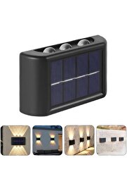 STOREMAX polysight Güneş Enerjili, Suya Dayanıklı ve Duvara Monteli 6 LED’li - Bahçe, teras, havuz kenarı, çi
