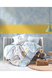 Eco Lounge BUĞZ Cotton Box Bebek Nevresim Takımı Bear Mavi