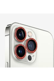 STOREMAX lvnshop İphone 11/11 Pro / 11 Pro Max / 12/12 Mini / 12 Pro Uyumlu Metal Parlak Simli Görünümlü Kame