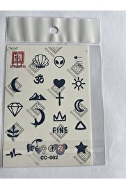 Ai̇rbrush Tattoo Parmak Dövmeleri̇ Model2 11X8 Cm Yarı Kalıcı Geçi̇ci̇ Dövme Yapıştırma Dövme