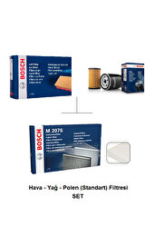 Bosch Jetta 1.4 Tsi 150 Hp CAVA 2011-2017 Filtre Seti HavaF026400342-F026407143Yağ-Polen (Std) 1987432097