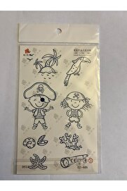 Ai̇rbrush Tattoo Çocuk Desenleri̇ 18X11 Cm Yarı Kalıcı Hayalet Geçi̇ci̇ Dövme Yapıştırma Dövme