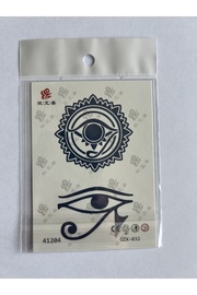 Ai̇rbrush Tattoo Horus Mi̇ni̇mal 11X8 Cm Yarı Kalıcı Geçi̇ci̇ Dövme Yapıştırma Dövme