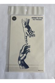 Ai̇rbrush Tattoo Ademi̇n Eli̇ 18X11 Cm Yarı Kalıcı Hayalet Geçi̇ci̇ Dövme Yapıştırma Dövme