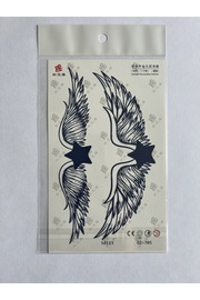 Ai̇rbrush Tattoo Kanatlar 18X11 Cm 1 Aylık Yarı Kalıcı Yapıştırma Geçi̇ci̇ Dövme