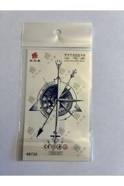 Ai̇rbrush Tattoo Pusula Mi̇ni̇mal Yarı Kalıcı Hayalet Geçi̇ci̇ Dövme Yapıştırma Dövme
