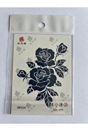 Ai̇rbrush Tattoo Gül Mi̇ni̇mal 11X8 Cm Yarı Kalıcı Geçi̇ci̇ Dövme Yapıştırma Dövme