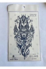 Ai̇rbrush Tattoo Anti̇k Köpek 18X11 Cm Yarı Kalıcı Geçi̇ci̇ Dövme