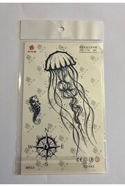 Ai̇rbrush Tattoo Deni̇z Anası 18X11 Cm 1 Ay Kalıcı Geçi̇ci̇ Dövme Yapıştırma Dövme