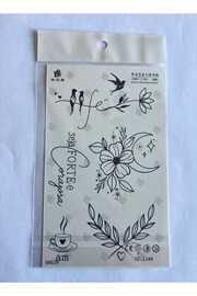 Ai̇rbrush Tattoo Çi̇çek Kuş 18X11 Cm Yarı Kalıcı Geçi̇ci̇ Dövme