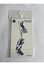 Ai̇rbrush Tattoo Ademi̇n Eli̇ 11X8 Cm Yarı Kalıcı Geçi̇ci̇ Dövme Yapıştırma Dövme