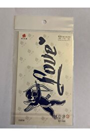 Ai̇rbrush Tattoo Eros Aşk 18X11 Cm Yarı Kalıcı Hayalet Geçi̇ci̇ Dövme Yapıştırma Dövme