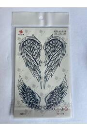 Ai̇rbrush Tattoo Kanat 18X11 1 Aylık Yarı Kalıcı Yapıştırma Geçi̇ci̇ Dövme