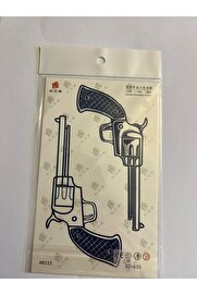 Ai̇rbrush Tattoo Ters Yüz 18X11 Cm 3 Hafta Kalıcı Geçi̇ci̇ Dövme Yapıştırma Dövme
