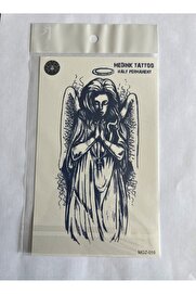 Ai̇rbrush Tattoo Melek 18X11 Cm Yarı Kalıcı Hayalet Geçi̇ci̇ Dövme Yapıştırma Dövme