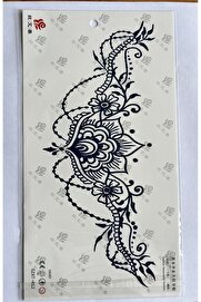 Ai̇rbrush Tattoo Büyük Boy Bel Göğüs Sırt İçi̇n 28X15 Cm Gzxt-012 Yarı Kalıcı Geçi̇ci̇ Dövme
