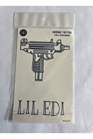 Ai̇rbrush Tattoo Yazılı 18X11 Cm Yarı Kalıcı Hayalet Geçi̇ci̇ Dövme Yapıştırma Dövme