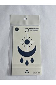 Ai̇rbrush Tattoo Ay Damla 11X8 Cm Yarı Kalıcı Geçi̇ci̇ Dövme Yapıştırma Dövme