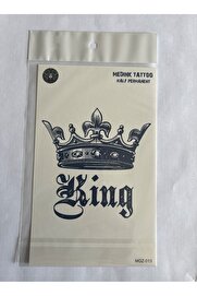 Ai̇rbrush Tattoo Ki̇ng 18X11 Cm Yarı Kalıcı Hayalet Geçi̇ci̇ Dövme Yapıştırma Dövme